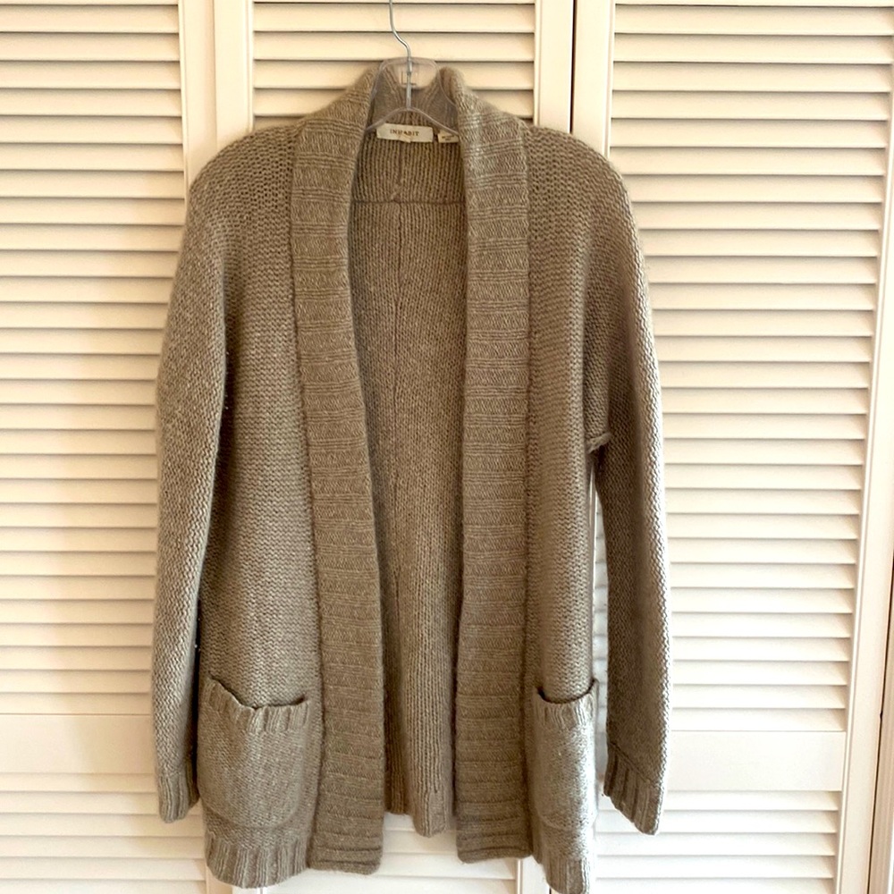 Inhabit 100% Cashmere Open Front Cardigan Sweater  XS